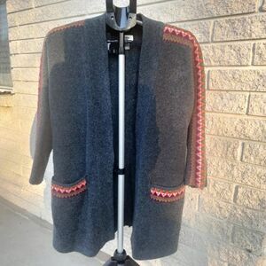Old Navy Jacquard Open Front Cardi-Coat